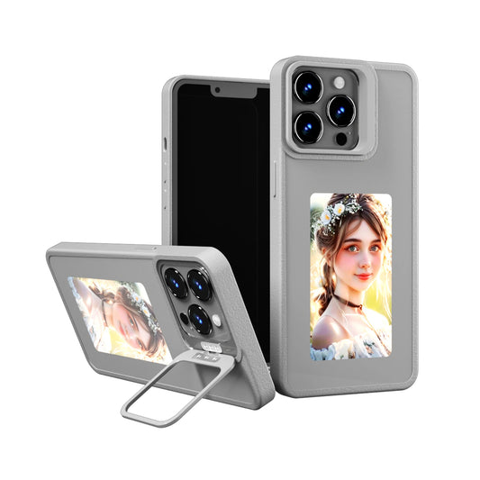 Protait Case - Luxurious Upgraded NFC DIY Photo Ink Phone Case for iPhone 13, 15, 16 Pro Max with Bluetooth Screen