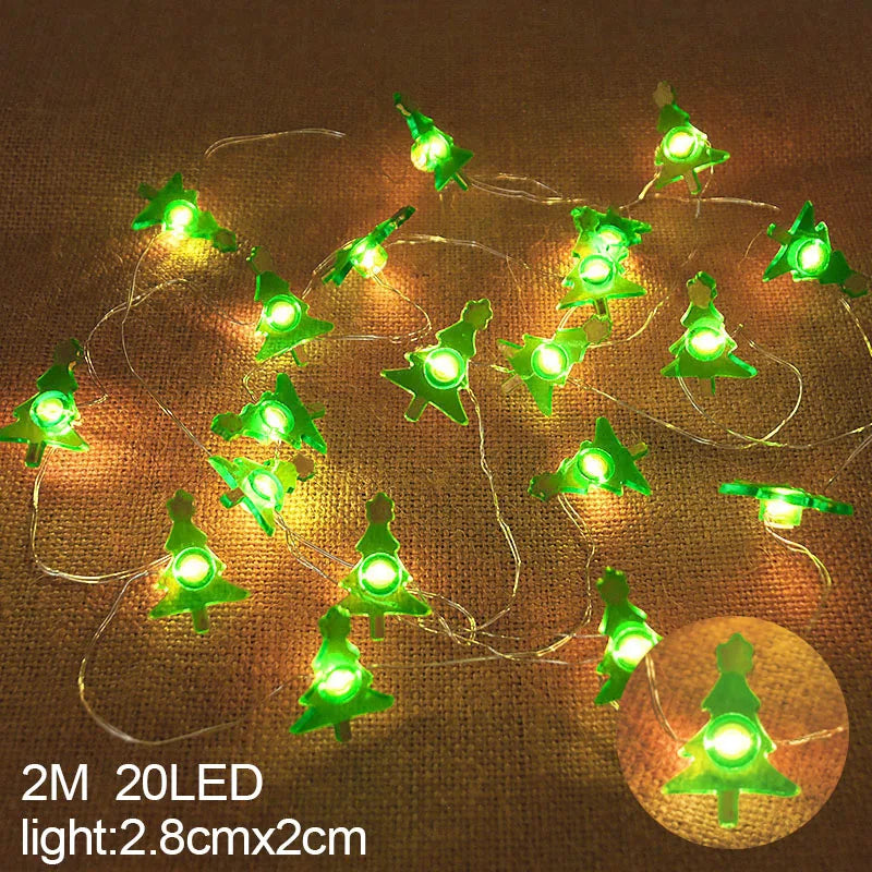 Snowflake LED Hanging Lights - Christmas Garland Decor for Trees, Homes & More