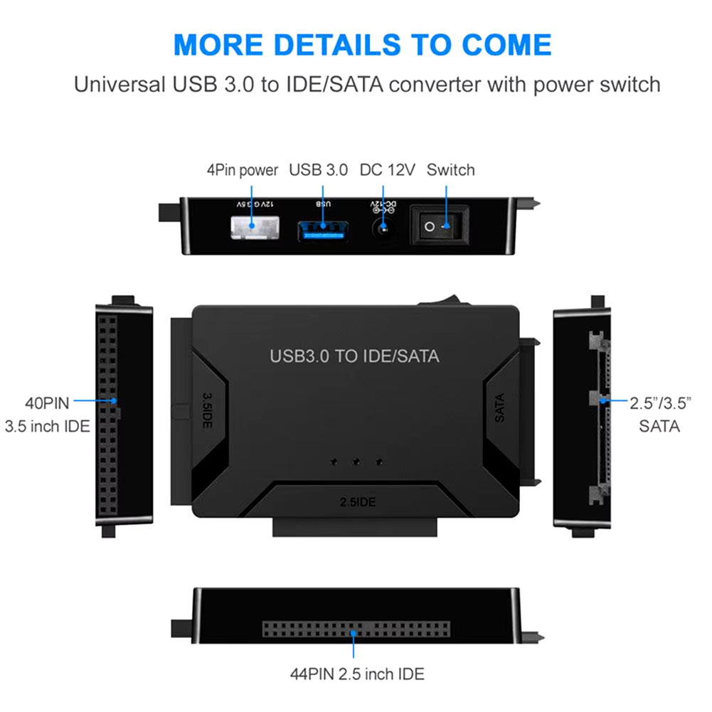 USB 3.0 Zilkee Ultra Data Recovery Converter - SATA HDD/SSD Adapter Cable