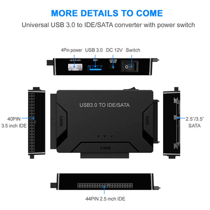 USB 3.0 Zilkee Ultra Data Recovery Converter - SATA HDD/SSD Adapter Cable